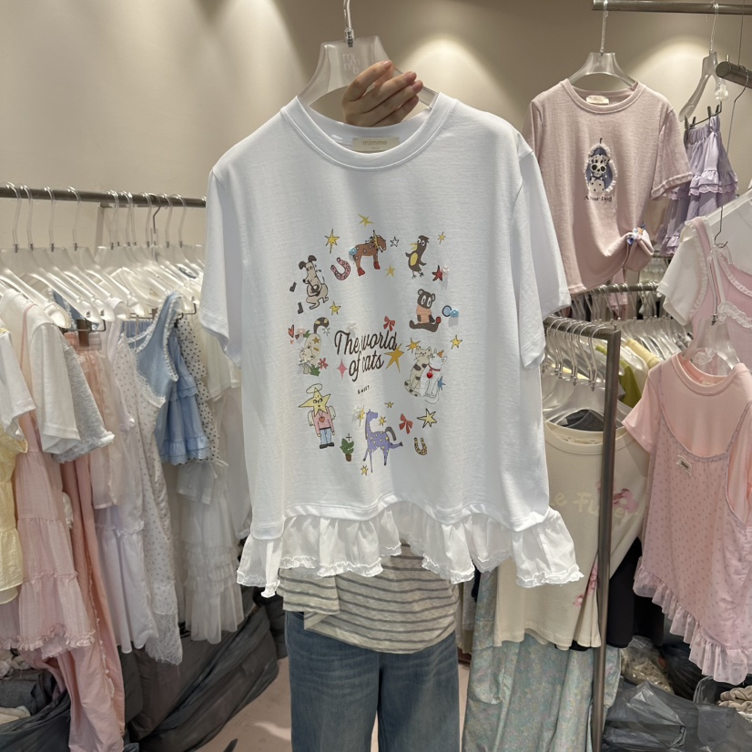 MIMME/LOOKK韓國直郵女士新款休閑人氣職業熱賣26夏季T恤MIMME/LOOKKT恤圖色1