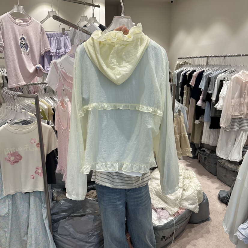 MIMME/LOOKK韓國代購女士新款推薦時尚夾克不含內搭荷葉邊MIMME/LOOKK夾克