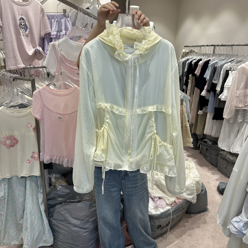 MIMME/LOOKK韓國代購女士新款推薦時尚夾克不含內搭荷葉邊MIMME/LOOKK夾克圖色2