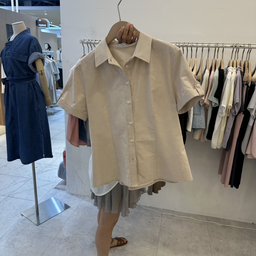 FUNNY POWDER韓國東大門代購女裝新品26春夏熱賣襯衫蕾絲衫THE FUNNY襯衫/蕾絲衫圖色2