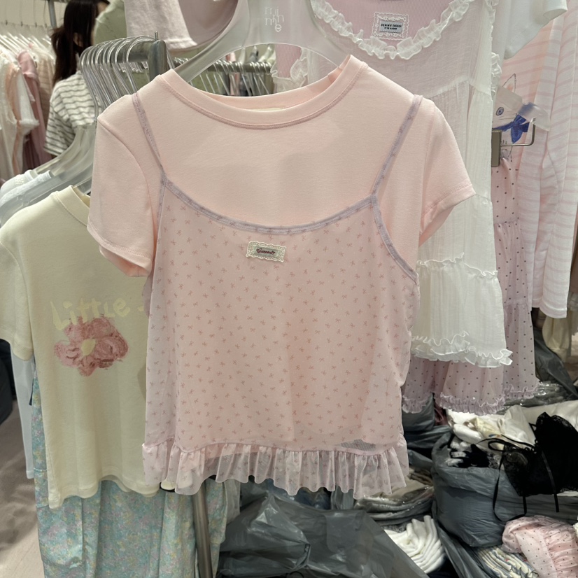 MIMME/LOOKK韓國東大門直郵女士新品休閑套裝網眼套裝緞MIMME/LOOKK套裝圖色2
