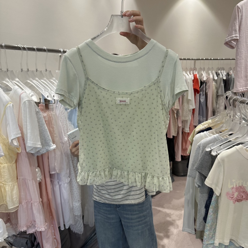 MIMME/LOOKK韓國東大門直郵女士新品休閑套裝網眼套裝緞MIMME/LOOKK套裝圖色3