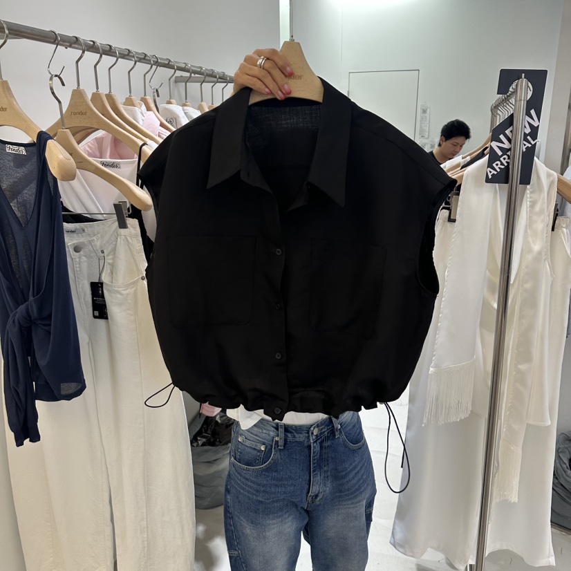 RENDER韓國東大門直郵女士新品時尚人氣推薦吊帶背心亞麻RENDER吊帶/背心圖色2