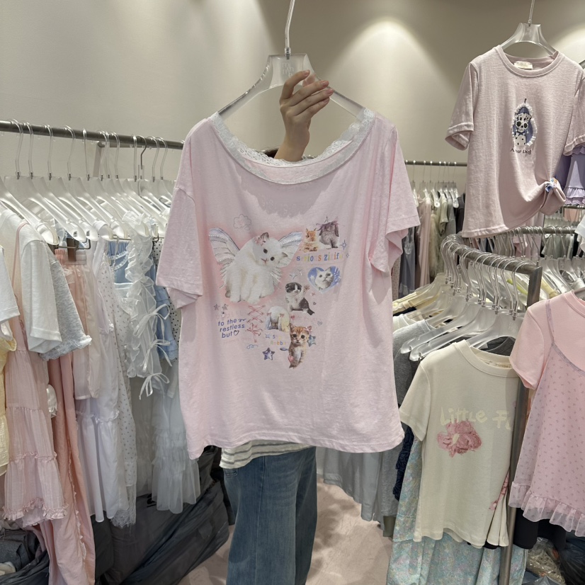 MIMME/LOOKK韓國代購女裝新品26夏季人氣26春夏時尚推薦T恤MIMME/LOOKKT恤圖色2