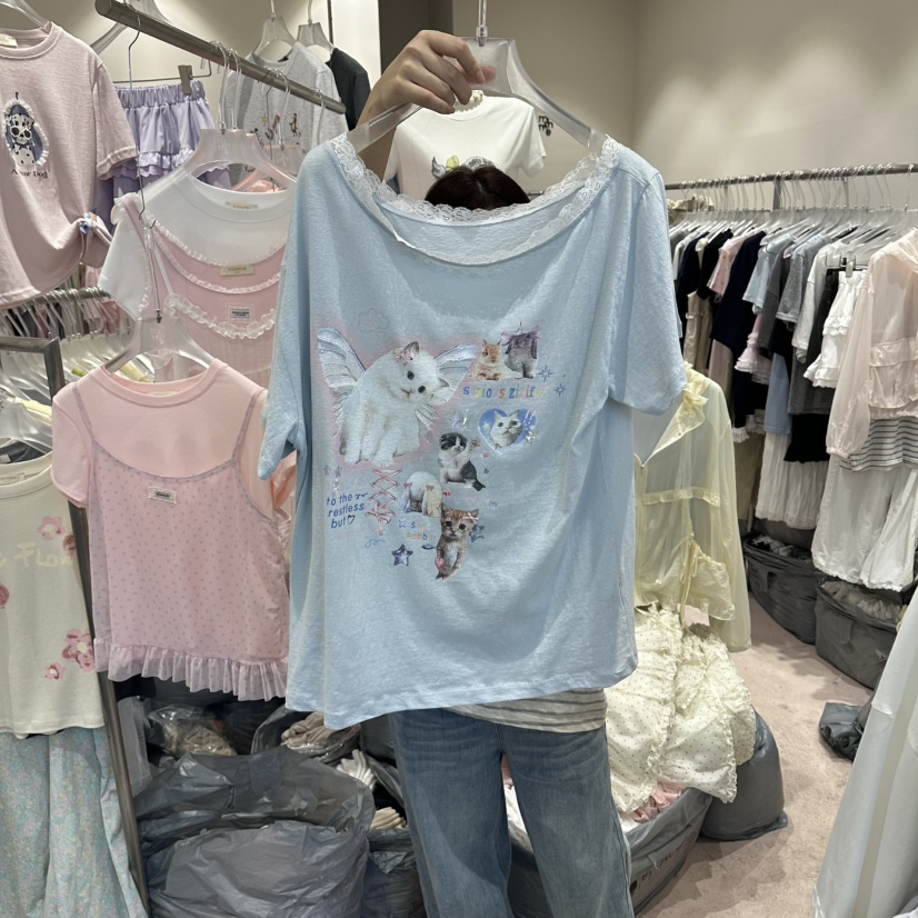 MIMME/LOOKK韓國代購女裝新品26夏季人氣26春夏時尚推薦T恤MIMME/LOOKKT恤圖色3