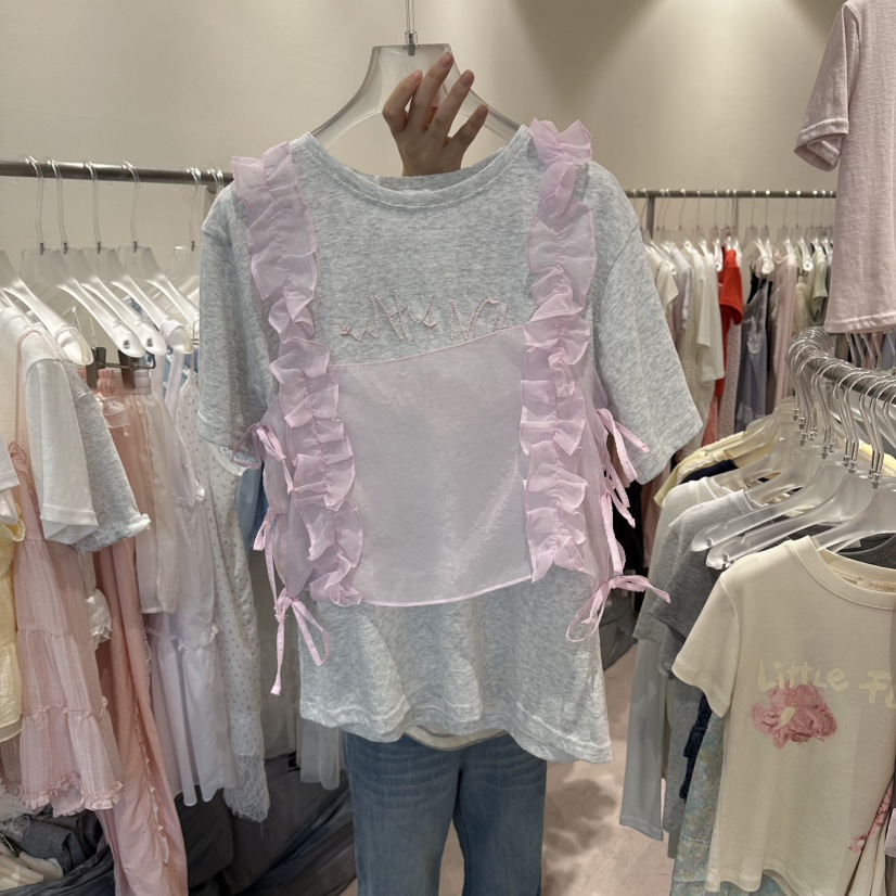 MIMME/LOOKK韓國東大門代購女裝新款熱賣吊帶背心不含內搭荷葉邊MIMME/LOOKK吊帶/背心圖色2