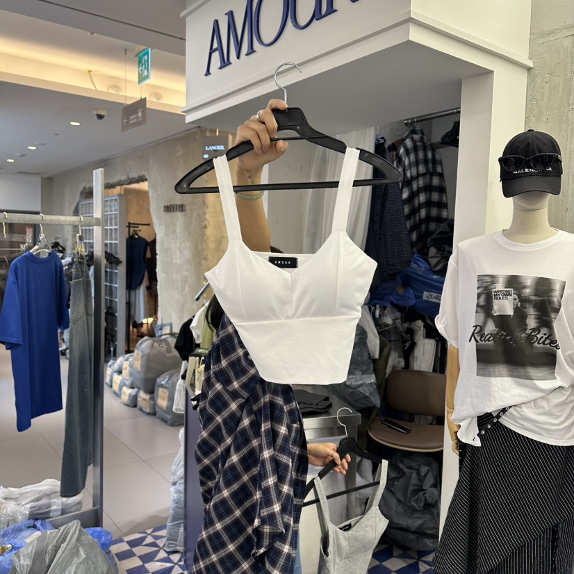 AMOUR東大門實拍韓國女裝新品時尚推薦熱賣26夏季吊帶背心AMOUR吊帶/背心圖色2