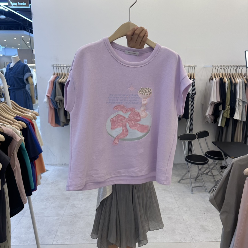 FUNNY POWDER韓國直郵實拍女士新品26春夏人氣26夏季T恤THE FUNNYT恤圖色3