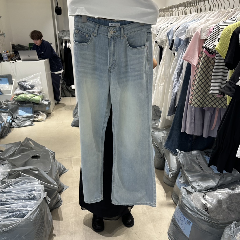 RICH SISTER韓國直郵女裝新款休閑推薦職業熱賣時尚牛仔褲RICH SISTER牛仔褲圖色1