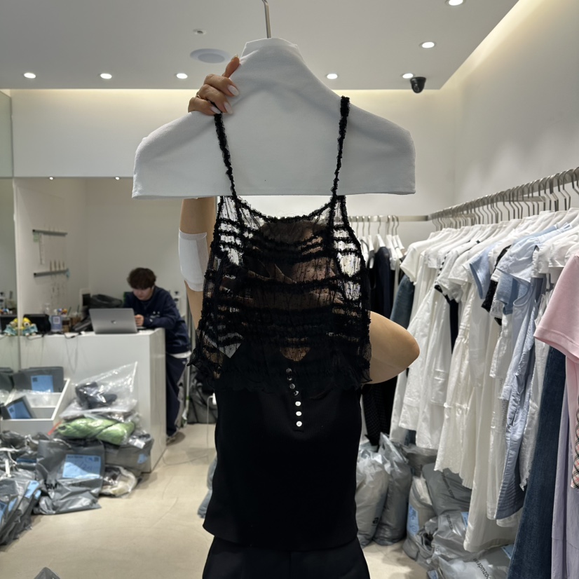 RICH SISTER韓國直郵實拍女士新品職業26夏季人氣吊帶背心RICH SISTER吊帶/背心