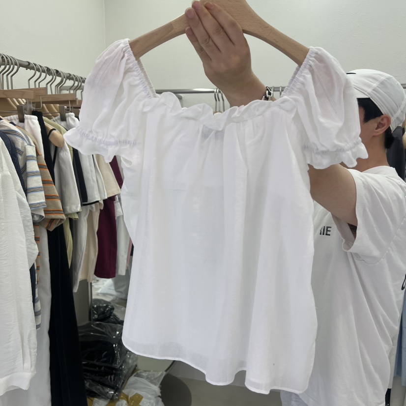LELEN韓國直郵女士新款推薦休閑人氣熱賣時尚26夏季襯衫蕾絲衫LELEN襯衫/蕾絲衫