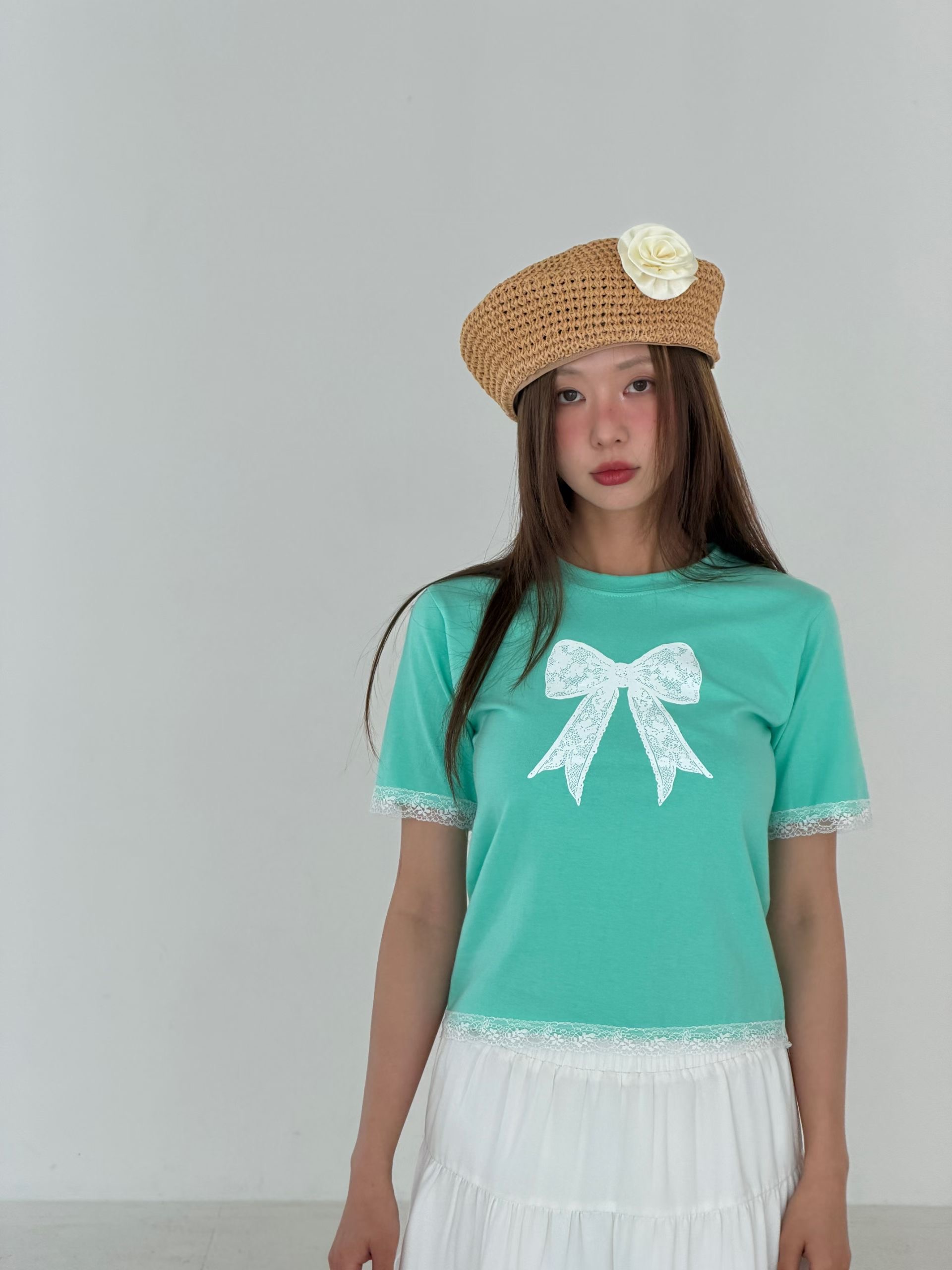 POPO韓國東大門代購女士新品推薦26夏季休閑熱賣時尚T恤緞POPOT恤圖色2