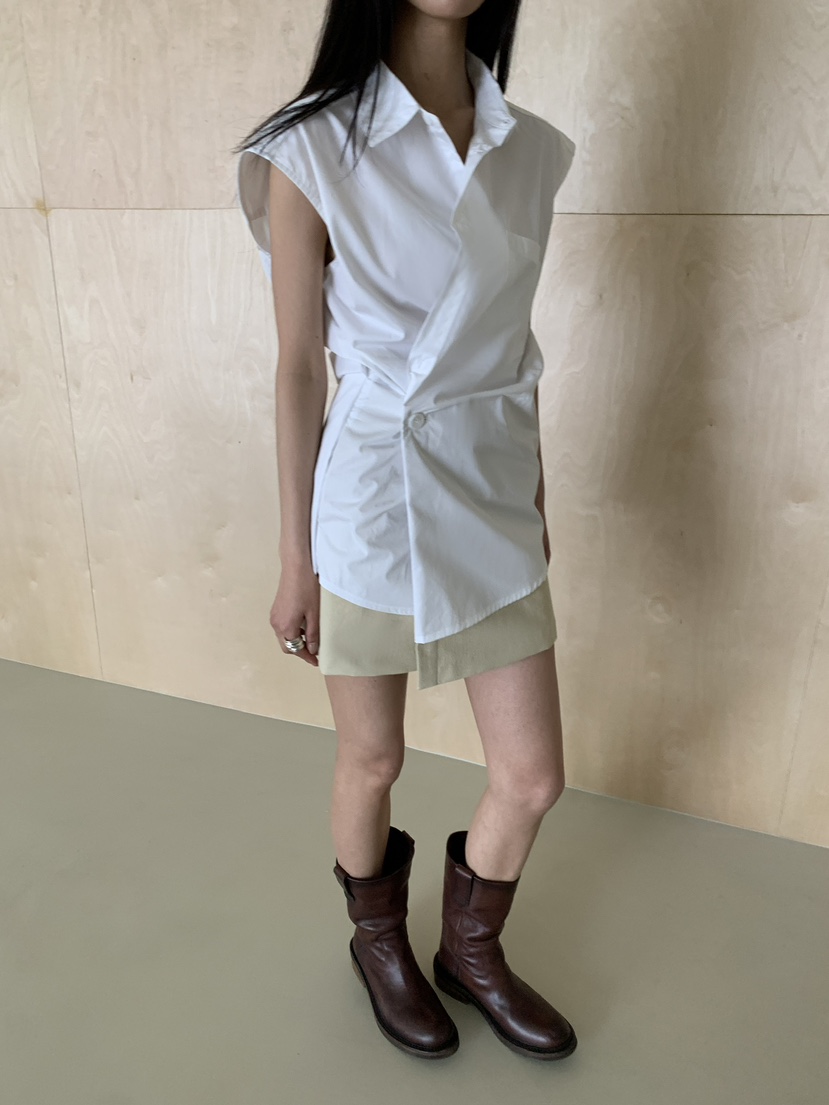 STAGE韓國代購女士新品休閑人氣熱賣26春夏職業連衣裙裹身裙STAGE連衣裙