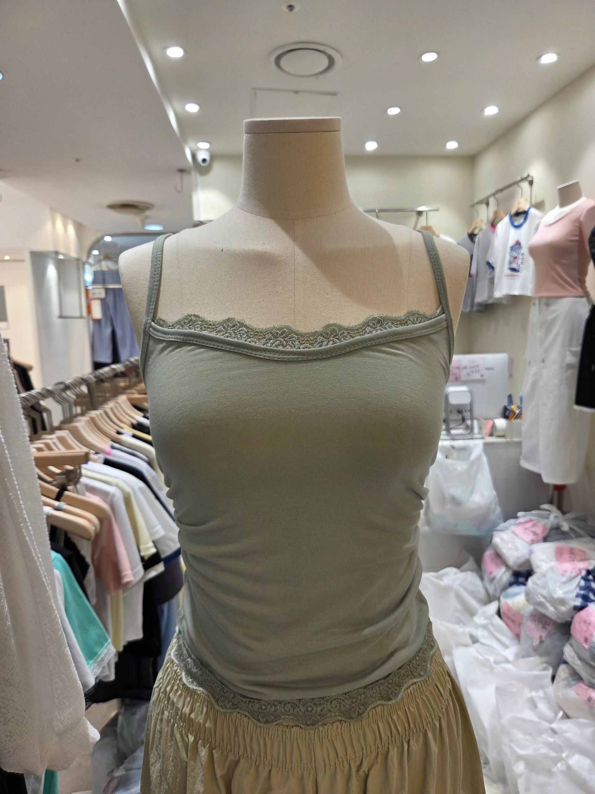 POPO韓國東大門直郵女裝新款推薦熱賣人氣26春夏吊帶背心POPO吊帶/背心
