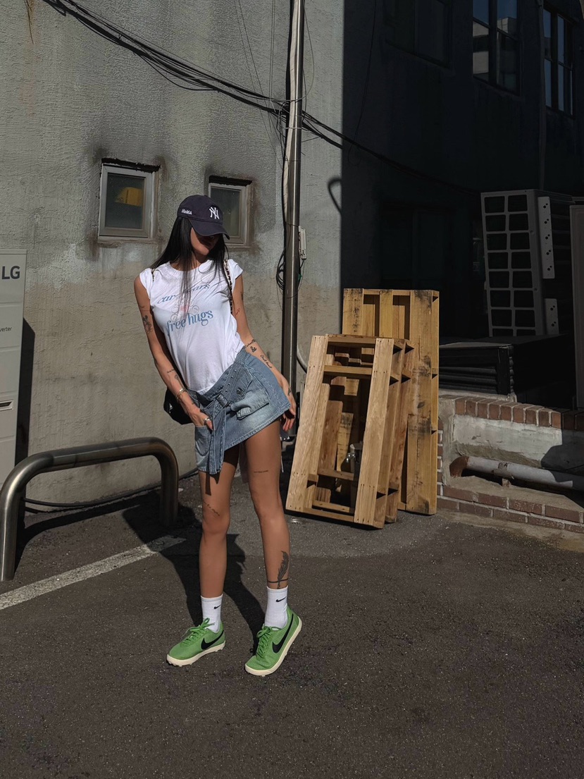 ABBEYLEE韓國東大門代購女裝新款休閑26春夏T恤泰迪熊復古ABBEYLEET恤