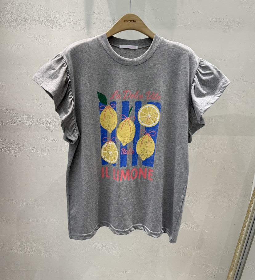 LOVABLE韓國東大門代購女裝新品26春夏時尚職業26夏季T恤LOVABLET恤圖色2