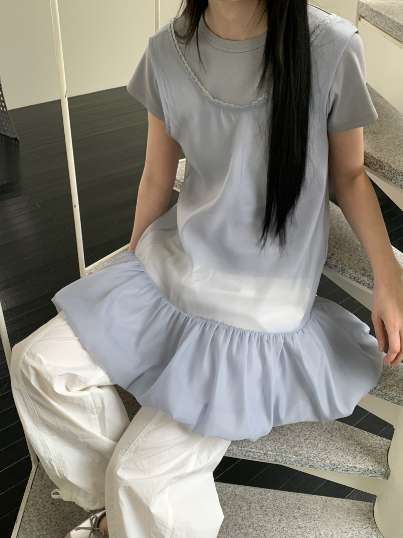 OURS韓國直郵女裝新品熱賣26春夏人氣時尚推薦連衣裙蕾絲OURS連衣裙