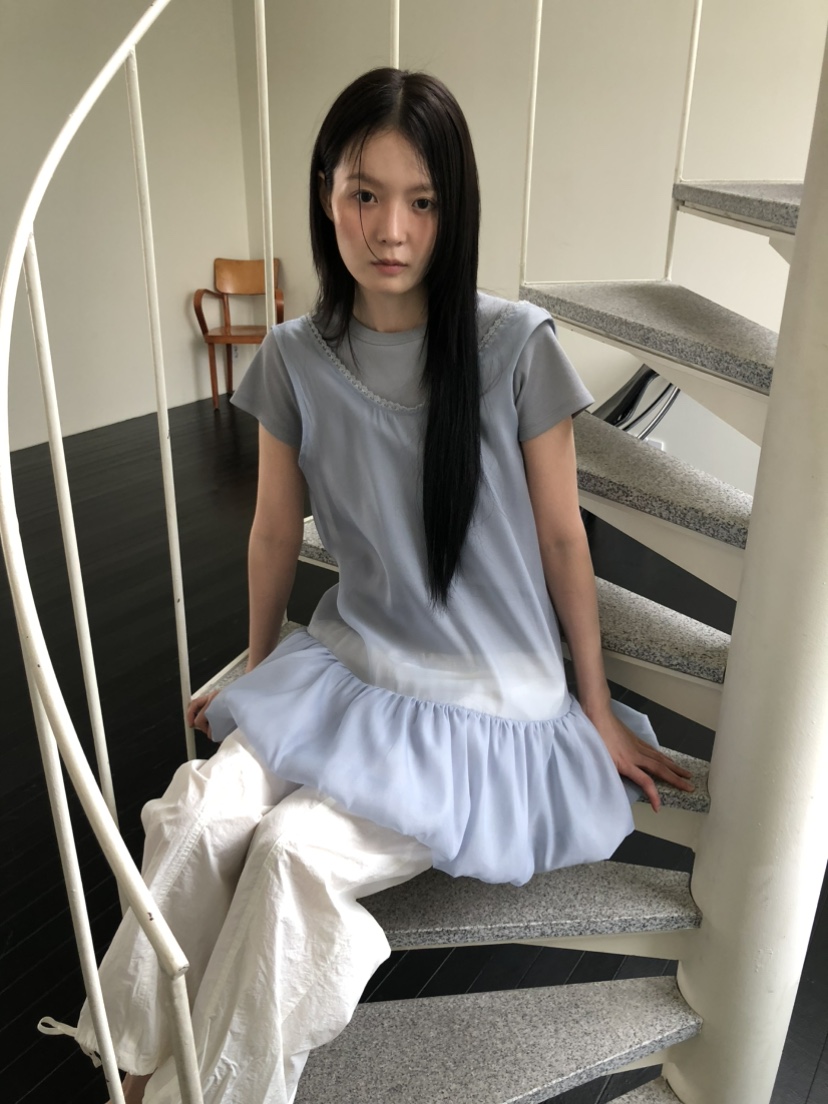 OURS韓國直郵女裝新品熱賣26春夏人氣時尚推薦連衣裙蕾絲OURS連衣裙