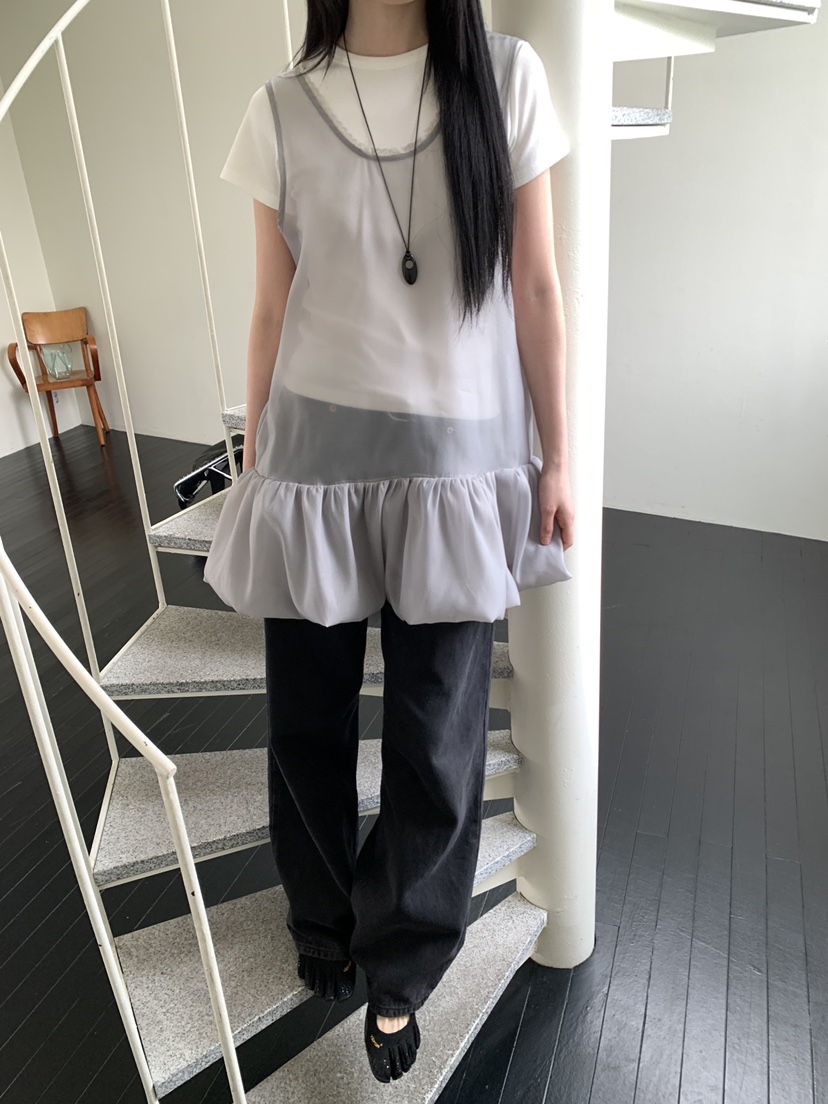 OURS韓國直郵女裝新品熱賣26春夏人氣時尚推薦連衣裙蕾絲OURS連衣裙