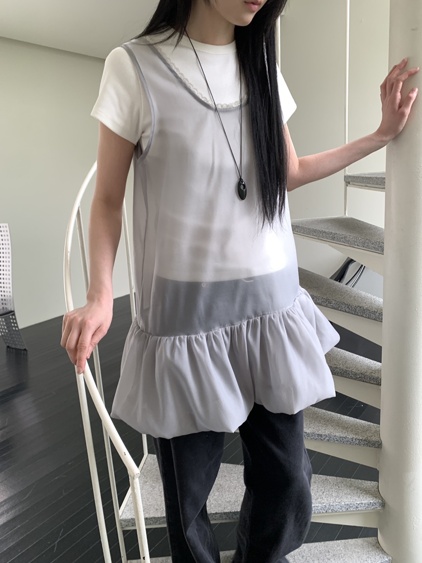 OURS韓國直郵女裝新品熱賣26春夏人氣時尚推薦連衣裙蕾絲OURS連衣裙