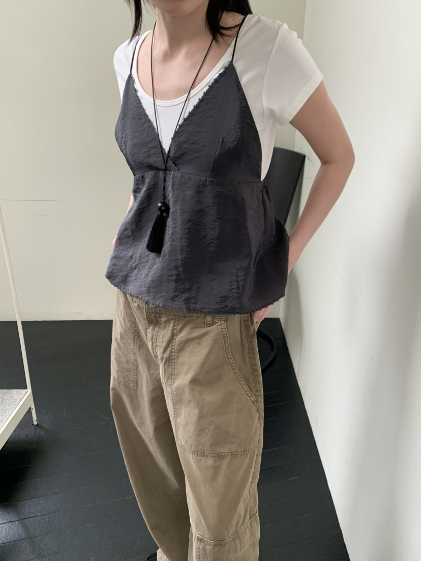 OURS韓國代購女裝新款26春夏職業熱賣推薦休閑人氣吊帶背心OURS吊帶/背心