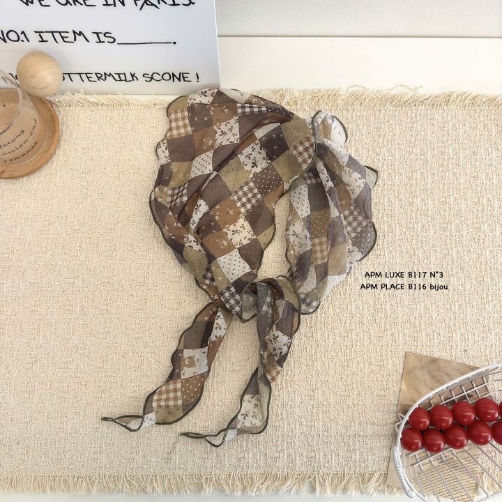 N3東大門實拍韓國女裝新品休閑時尚圍巾披肩泰迪熊雪紡圍巾N3圍巾/披肩圖色3