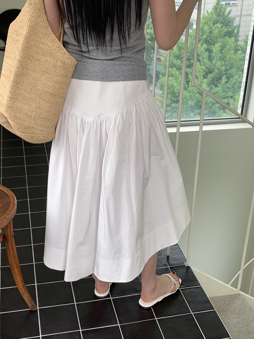 OURS韓國直郵女士新款休閑人氣推薦熱賣職業26夏季26春夏長裙OURS長裙