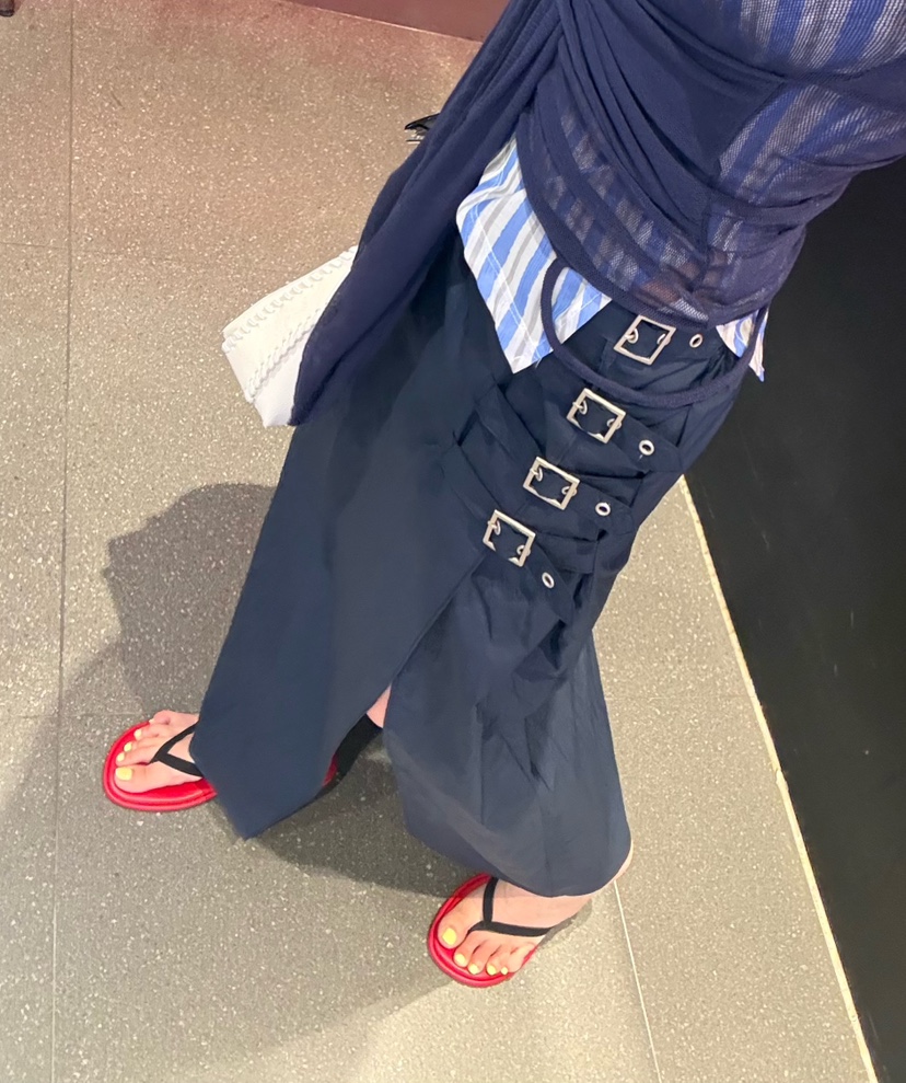 DENVER韓國東大門代購女裝新款休閑職業26春夏人氣熱賣長裙DENVER長裙圖色1