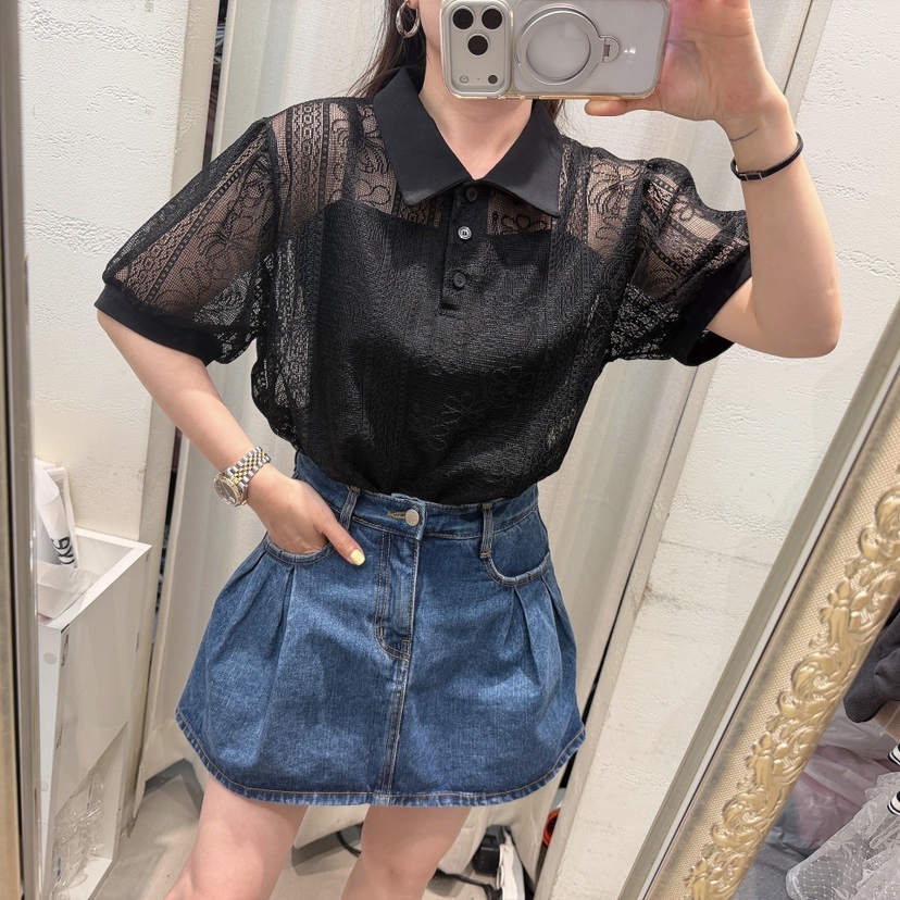 LOVABLE韓國代購女士新款推薦休閑人氣時尚熱賣襯衫蕾絲衫LOVABLE襯衫/蕾絲衫
