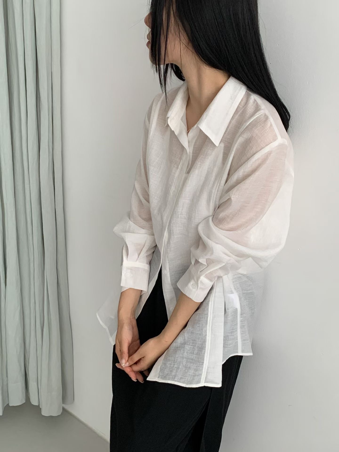 FERVENT韓國東大門代購女士新品26春夏休閑人氣襯衫蕾絲衫FERVENT-2件起襯衫/蕾絲衫