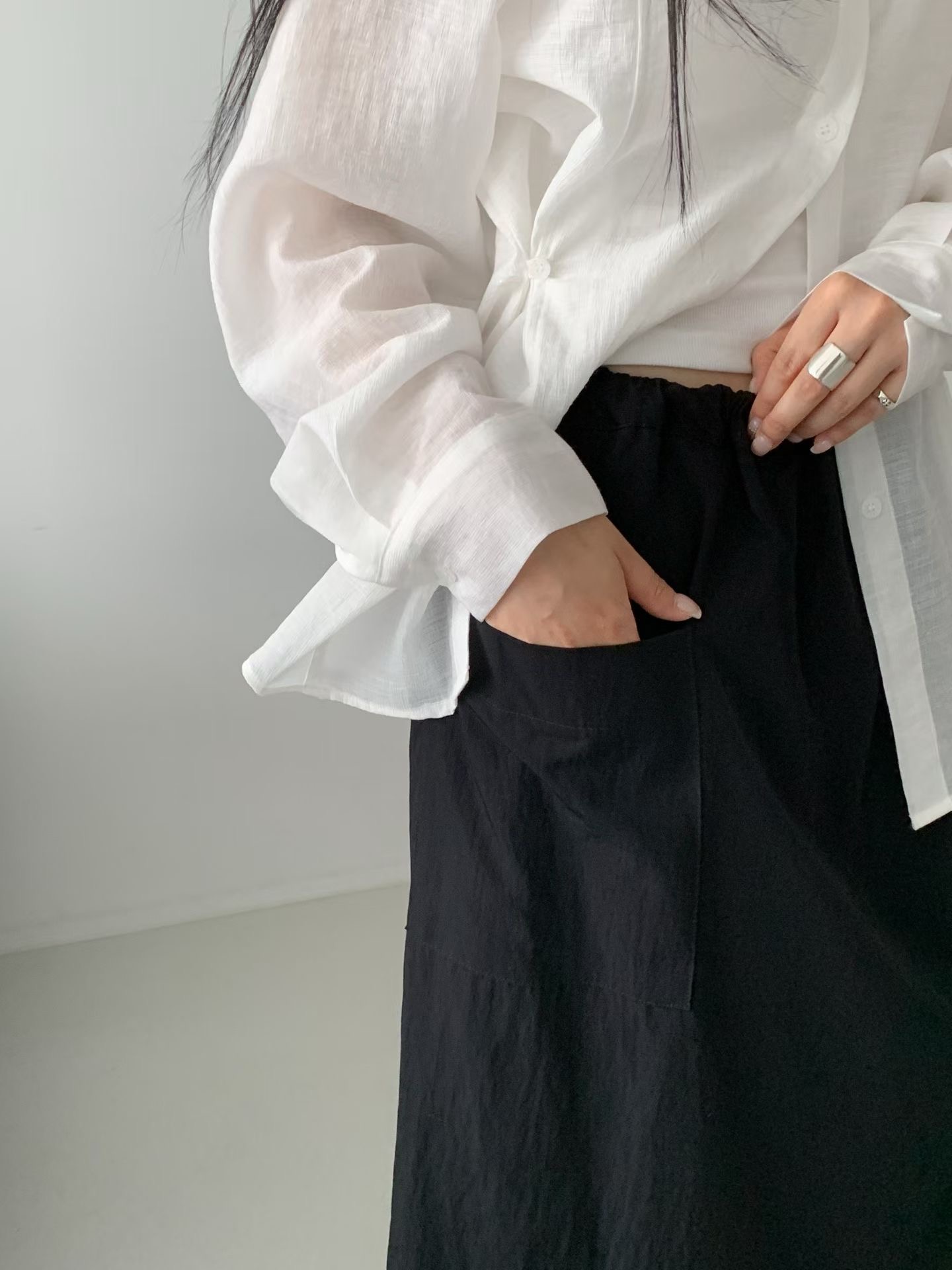 FERVENT韓國東大門直郵女士新款26春夏休閑時尚職業熱賣裙褲FERVENT-2件起裙褲