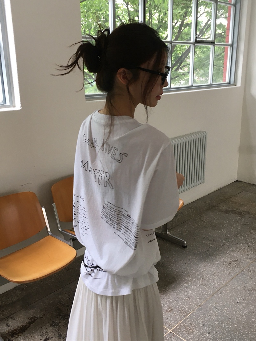 UNBOUND韓國直郵實拍女裝新款職業推薦人氣26夏季T恤含腰繩UNBOUNDT恤