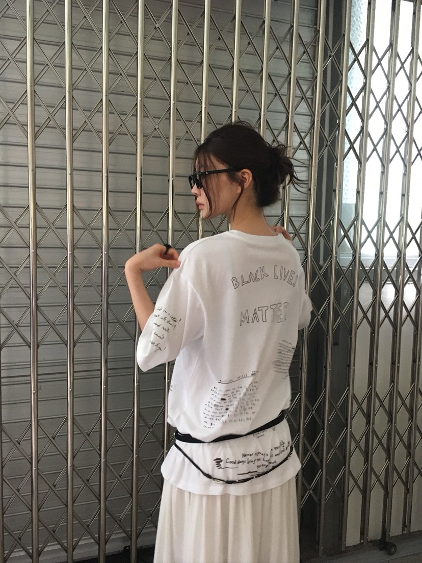 UNBOUND韓國直郵實拍女裝新款職業推薦人氣26夏季T恤含腰繩UNBOUNDT恤