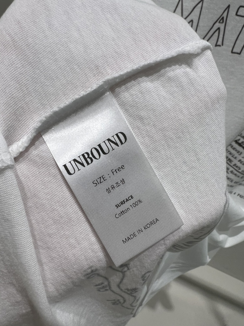 UNBOUND韓國直郵實拍女裝新款職業推薦人氣26夏季T恤含腰繩UNBOUNDT恤
