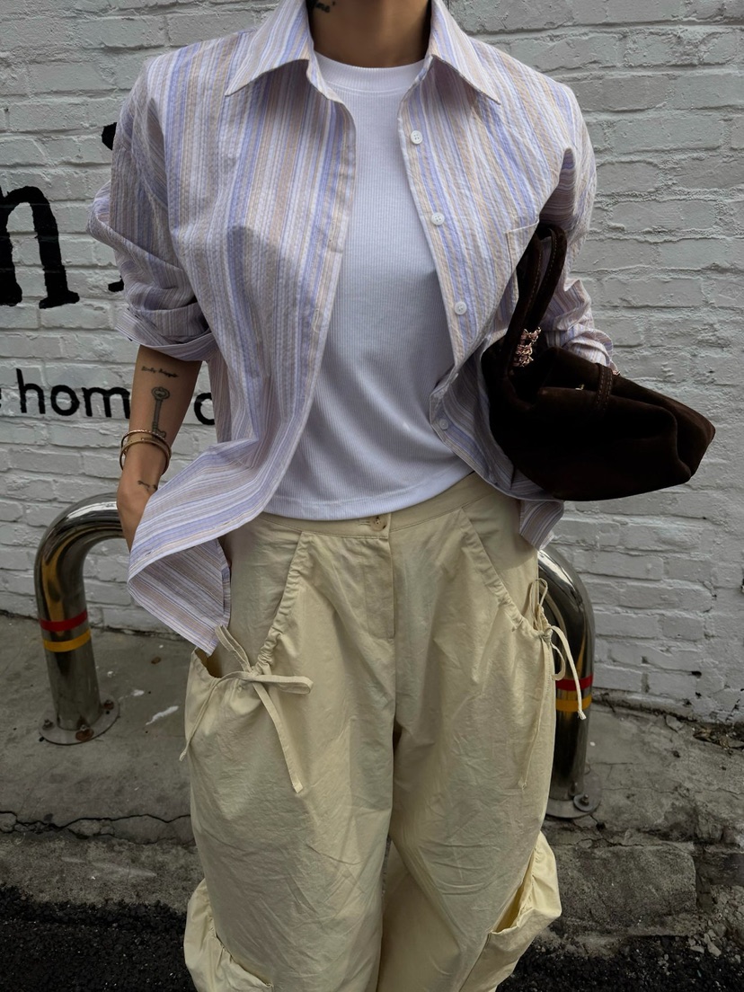ABBEYLEE韓國代購女裝新品26春夏休閑人氣26夏季襯衫蕾絲衫ABBEYLEE襯衫/蕾絲衫