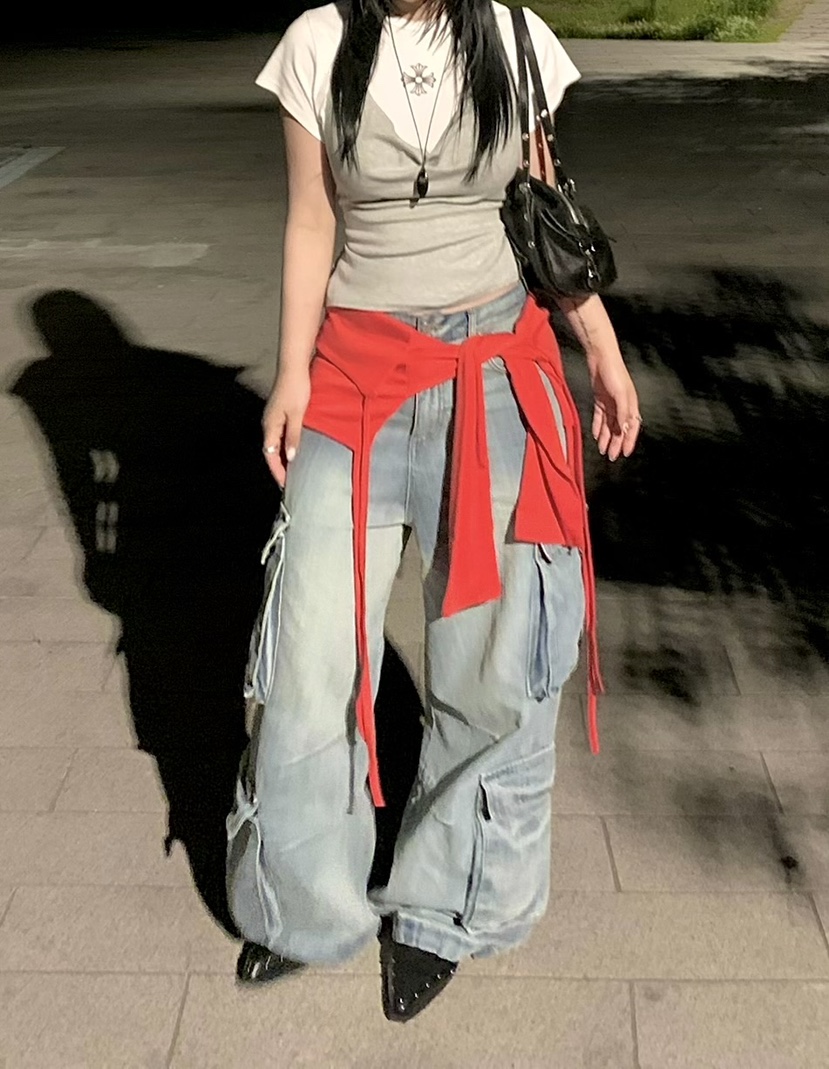 SEOLO韓國東大門代購女士新品時尚熱賣休閑26夏季推薦牛仔褲Seolo seoul牛仔褲