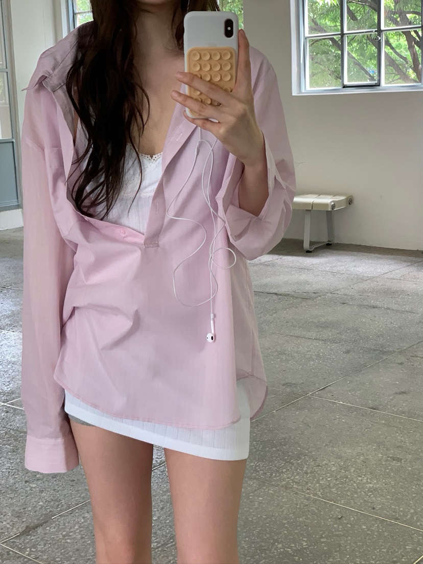 UNBOUND韓國直郵女士新品人氣熱賣職業時尚襯衫蕾絲衫金屬絲UNBOUND襯衫/蕾絲衫