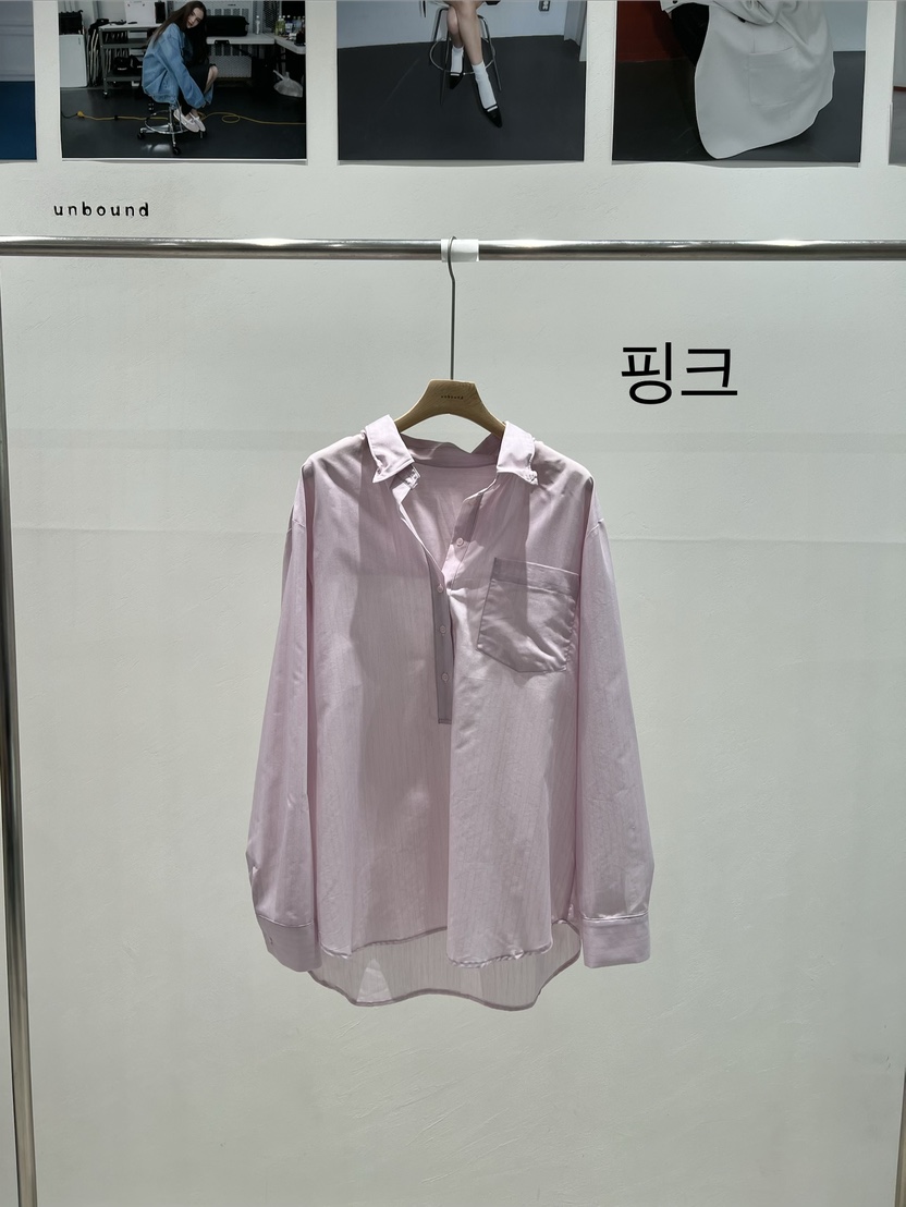 UNBOUND韓國直郵女士新品人氣熱賣職業時尚襯衫蕾絲衫金屬絲UNBOUND襯衫/蕾絲衫圖色2