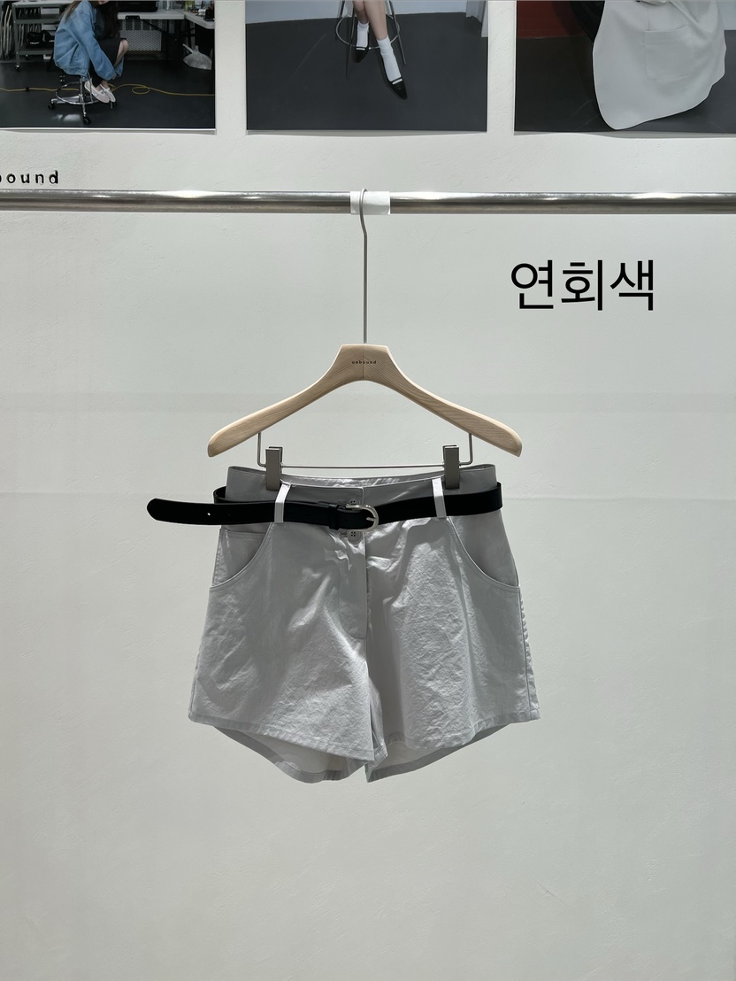 UNBOUND韓國東大門直郵女士新品人氣休閑26夏季短褲不含腰帶UNBOUND短褲圖色1