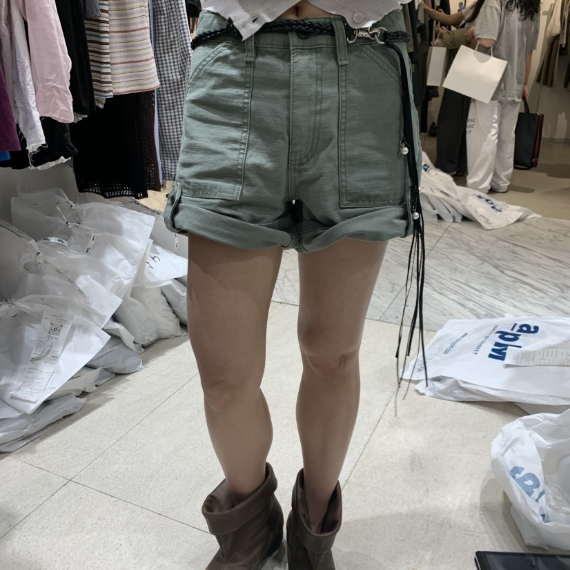 TEMPTING韓國東大門代購女裝新品休閑職業推薦短褲含腰繩TEMPTING短褲圖色2