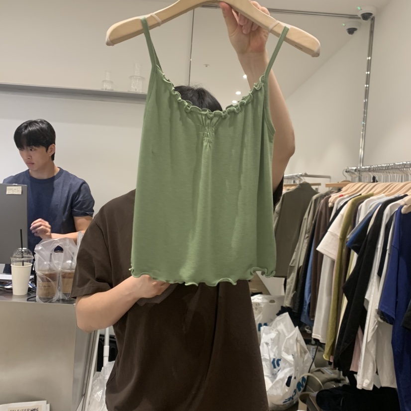 SELF SERVICE韓國直郵女裝新款推薦休閑26春夏吊帶背心褶皺SELF SERVICE吊帶/背心圖色3