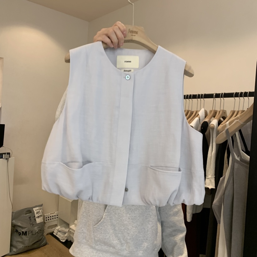 LA MAGIE FEMME韓國代購女裝新品推薦熱賣時尚人氣馬甲Lamagie Femme馬甲圖色1