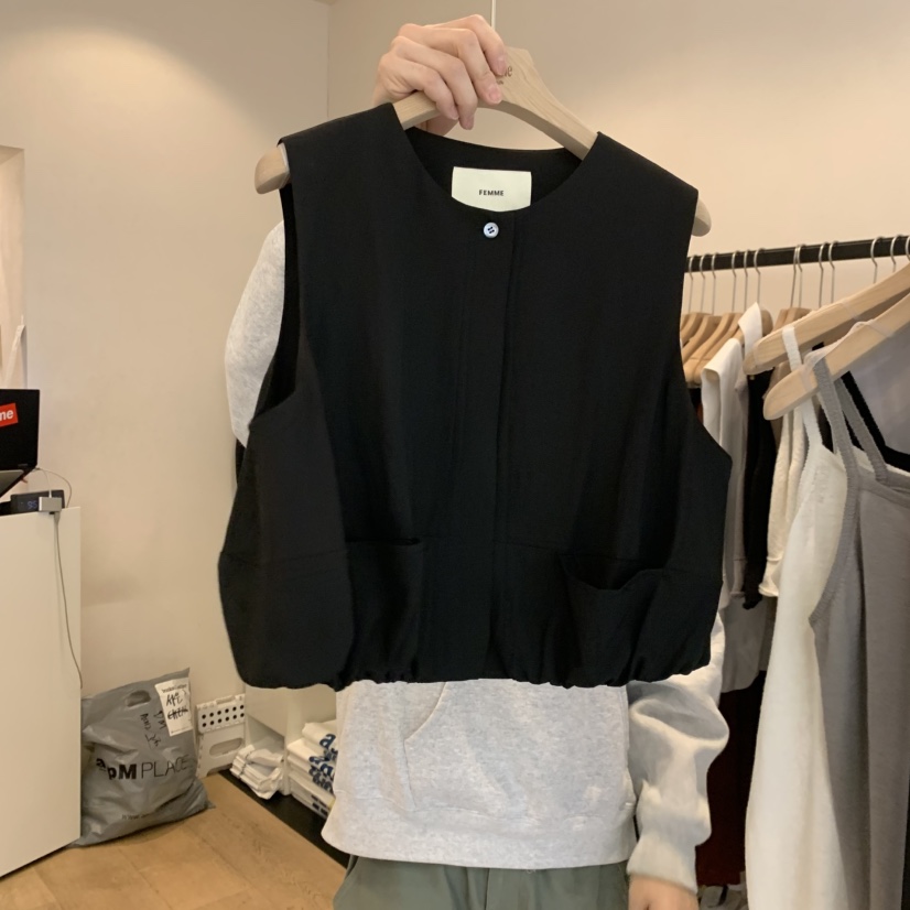 LA MAGIE FEMME韓國代購女裝新品推薦熱賣時尚人氣馬甲Lamagie Femme馬甲圖色3