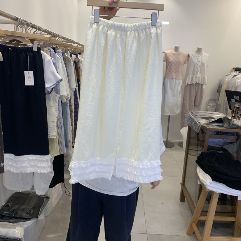 TAN&amp;COMO韓國直郵女裝新款人氣26春夏26夏季半身裙中短裙tan-COMO半身裙/中短裙
