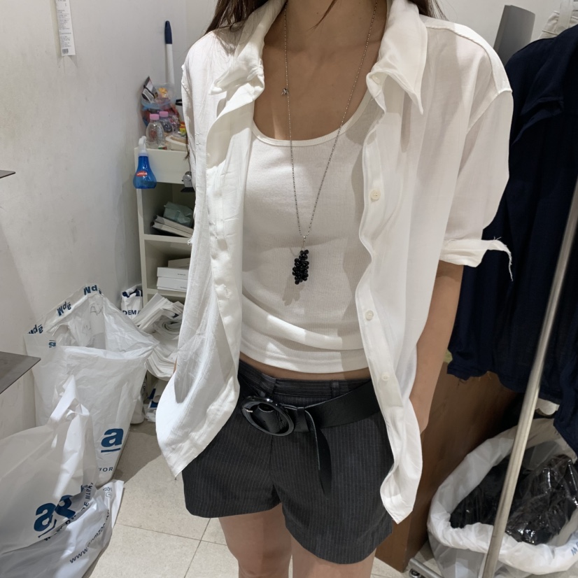 TEMPTING韓國直郵實拍女士新款推薦職業人氣26夏季襯衫蕾絲衫TEMPTING襯衫/蕾絲衫圖色1
