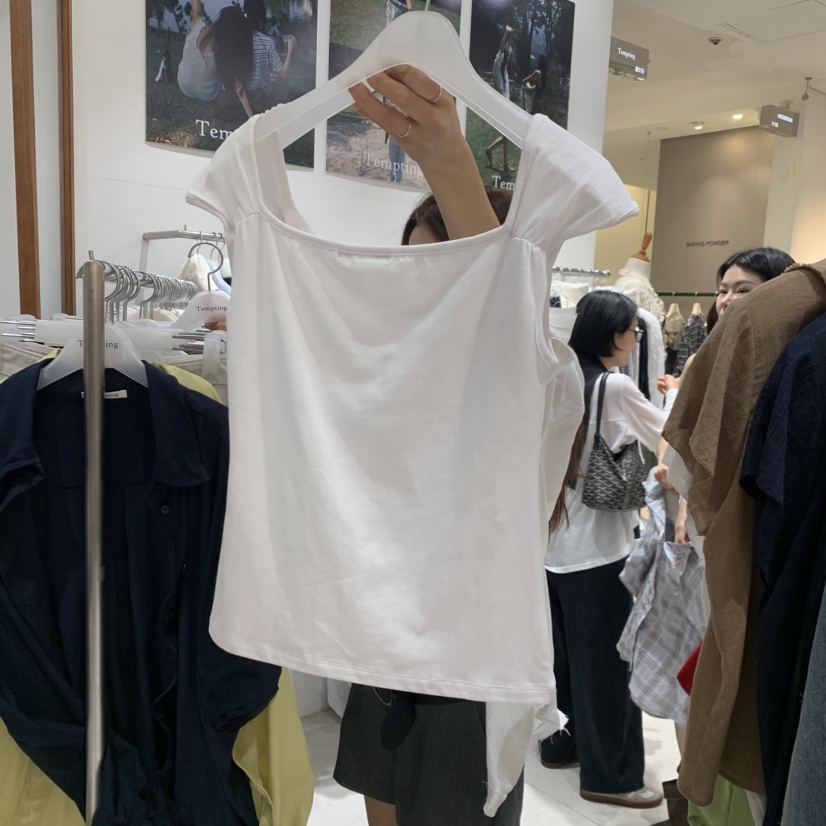 TEMPTING韓國直郵女士新款26夏季職業時尚推薦休閑人氣T恤TEMPTINGT恤