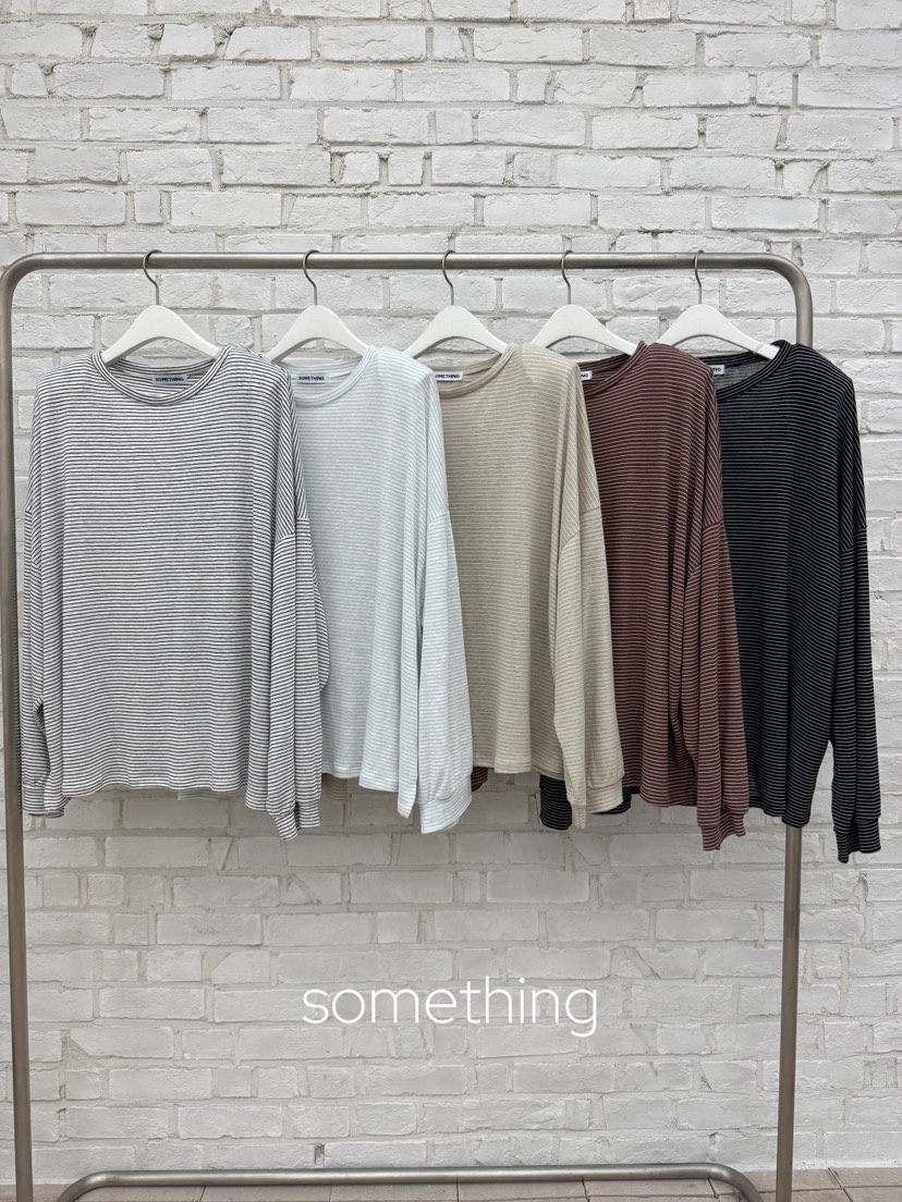 SOMETHING-L/FANCY東大門實拍韓國女士新款時尚長袖T恤SOMETHING-L/FANCY長袖T恤