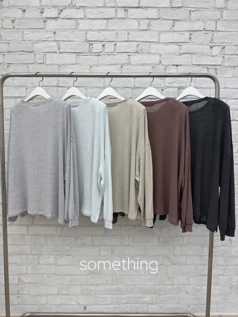 SOMETHING-L/FANCY東大門實拍韓國女士新款時尚長袖T恤SOMETHING-L/FANCY長袖T恤