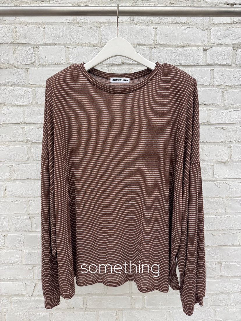 SOMETHING-L/FANCY東大門實拍韓國女士新款時尚長袖T恤SOMETHING-L/FANCY長袖T恤圖色5