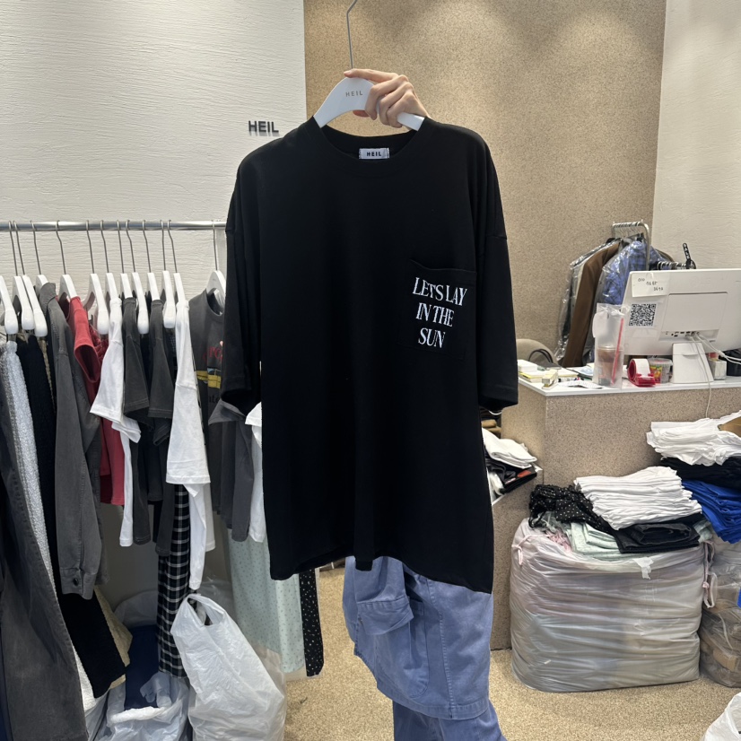 HEIL韓國代購女裝新品休閑推薦人氣26春夏26夏季熱賣T恤口袋HEILT恤圖色3